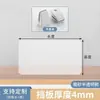 Mampara de Escritorio, Pantalla Divisoria Transparente Mate para Bloquear el Viento del Aire Acondicionado, Elevar el Escritorio y Evitar que los Objetos se Caigan