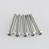 En Stock Pernos de Cabeza Redonda con Zócalo Hexagonal Iso7380 Tornillos de Acero Inoxidable 304 M2-M12 Tornillos de Cabeza Cilíndrica con Zócalo Hexagonal