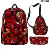 Set de Tres Piezas de Juego Transfronterizo 3D, Mochila, Bolso de Hombro, Estuche para Lápices Forsaken Gubby