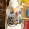 Bolsa Grande Creativa Linda para Viaje Bolso Artístico Diario para Mujer Bolso de Compras Retro de Hombro Único Gran Capacidad Nuevo Estilo 2021
