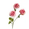 Flor artificial rosa flor de boda diseño de sala de bodas guía de flores para el camino flor interior flor de seda flor artificial exhibición en jarrón fila de flores