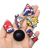 Amuletos para Zapatos de Dibujos Animados de Hockey sobre Hielo para Zuecos, Decoraciones Desmontables para Zapatos de Plástico PVC, Accesorios de Moda para Zapatos DIY al por Mayor