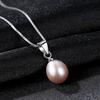 PAG &amp; MAG corpo inteiro 925 prata colar melão sementes pendurado fivela vara 4A grau colar de pérolas de água doce presente feminino uma geração de cabelo