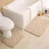 Tapete de Chão para Banheiro Transfronteiriço Pequeno Pedra Coral Veludo Tapete de Chão Banheiro Tapete de Vaso Sanitário em Forma de U Amazon Temu Atacado