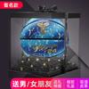 Produtos genuínos Basquete Refletivo Seção Luminosa Luminosa Do Que Céu Estrelado Mudança de Cor Caixa de Presente Natal Tanabata Dia dos Namorados Presente Bola Azul