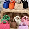 Bolsa para Mascotas con Cesta Exterior Bolsa de Almacenamiento para Playa Bolso de Mano Eva con Agujeros Bolsa de Playa Impermeable de Gran Capacidad Cesta de Compras