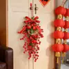 Adornos de Caqui para Año Nuevo y Festival de Primavera para Decoración de Interiores, Montaje de Ambiente de Año Nuevo, Colgantes de Frutas de la Fortuna para Puerta de Entrada