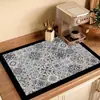 Temu Artículo Más Vendido Esterilla Secadora Encimera de Cocina Esterilla Absorbente Mesa con Textura de Madera Esterilla Absorbente Individual de Estilo Nórdico Mesa de Comedor