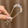 Ferramenta de Fixação de Coque para a Parte de Trás da Cabeça, Grampo de Cabelo, Pente de Cabelo, Presilha de Cabelo em U da Moda, Acessório de Cabelo