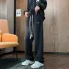 Jeans para hombre para primavera y otoño, pantalones casuales rectos holgados versátiles de moda, pantalones vaqueros anchos de alta calle japoneses