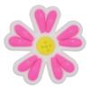 Sapatos de menina rosa com buracos, sapatos de jardim removíveis com flor, fivela de sapato, acessórios para sapatos, padrão de desenho animado, sapatos com buracos, fivela decorativa