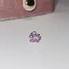 Clavo para Hélice de Hueso de Oreja Sakura Cortado Brillante con Zirconia, Clavo para Oreja de Acero de Titanio con Espiral Exterior, Joyería para Oreja de Flor Brillante con Diamantes, Clavo para Cartílago de la Oreja
