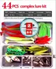 Set de señuelos de pesca transfronterizos, set de señuelos artificiales, set completo de aparejos de pesca con señuelo suave de lentejuelas, Amazon TEMU AliExpress