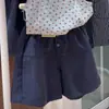 Conjunto de Chaleco Floral Estilo Coreano para Niñas 2026 Nuevo de Moda Camisa de Muñeca Linda para Niños Pantalones Anchos Casuales