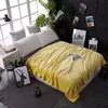 Manta de forro polar coral para cuatro estaciones, manta para siesta, colcha pequeña de franela, cubrecolchón, manta fina de franela para aire acondicionado para una persona