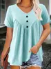 2026 Nueva Camiseta de Manga Corta para Mujer de Estilo Europeo y Americano Transfronterizo, Fresca y Dulce, de Moda Trendy, con Capucha, Cuello en V, Corte Regular