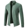 Sudadera de terciopelo Ollie de doble cara para hombre, exportación transfronteriza, holgada y cálida, color liso, casual, nueva chaqueta cárdigan de otoño e invierno para hombre