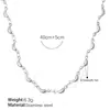 Diseñador Europeo y Americano Pequeño Plátano Geométrico Gama Alta Femenino Ins Collar Cadena de Clavícula Acero Inoxidable Chapado en Oro de 18K Joyería
