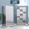 Armário de aço inoxidável 304 para oficina sem poeira, guarda-roupa multi-portas, banheiro com armário de armazenamento com chave, armário de armazenamento para dormitório de funcionários