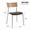 Mesa y silla de cafetería de estilo industrial vintage con combinación de leche, té, postres, repostería, pastelería, mesa y silla comerciales de tablero oceánico.