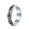 Amazon Joyería Personalizada para Mujer Set de Anillos de Acero Inoxidable Plateado con Corazón y Luna Anillos Giratorios para Alivio del Estrés