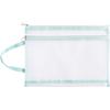 Bolsa de archivo para niños con cremallera, bolso de mano para tutorías, bolsa de almacenamiento transparente, estudiantes de primaria, para guardar trabajos de chino y matemáticas