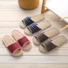 Pantuflas de Interior Esterilla de Paja Hogar Invitados Piso de Madera Hotel Especial Espuma Suela Suave Otoño e Invierno Lino Hotel Al por Mayor