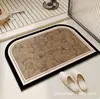 Alfombrilla de suelo de secado rápido para baño, alfombrilla de puerta antideslizante absorbente de agua de tierra de diatomeas, alfombrilla vintage para entrada
