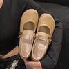 Zapatos Mary Jane para mujer, primavera 2025, estilo coreano, nuevos, informales, cómodos, combinables, con punta cuadrada, tacón bajo, suela suave y poco profunda, zapatos de una sola capa.