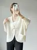 Nuevo Cárdigan Plegado Estilo Chino para Mujer, Chaqueta Holgada de Manga Murciélago, Nueva Camisa Protectora Solar Primavera y Verano, Prendas Exteriores tipo Chal Estilo Issey Miyake