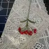 Flores de Lã Crochê Miosótis, Flores Artificiais, Arranjos de Flores, Decorações para Casa, Presentes de Aniversário para Melhores Amigas e Amigos