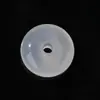 Ágata Blanco Natural Hebilla de Seguridad Hebilla de Seguridad Accesorios de Vidrio Jade Blanco Cara Amarilla Collar Colgante DIY Accesorios de Colgante