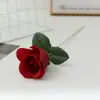 Flores de Rosa de Terciopelo Artificiales para Decoración del Hogar, Ramos de Boda, Cascada de Pared de Flores de Rosa, Rosas Artificiales para el Día de San Valentín