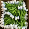 Flores Artificiales de Tulipa de PU con Tacto Realista, Ramo Hidratante Flores Decorativas, Flores Falsas para Decoración del Hogar, Adornos para Sala de Estar, Fabricante Transfronterizo