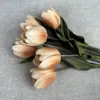 Lujo Accesible Morandi Flor de Pvc Tulipán Artificial Ramo Artificial Decoración de Boda Ramo de Novia Venta al por Mayor Decoración Suave para el Hogar