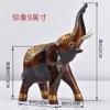 Artesanato tailandês de madeira de manga escultura em madeira Elefante ponto cênico turismo lembrança incrustada nariz elefante decoração
