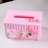 Caja de Papel Toalla de Papel Rectangular de Plástico de Dibujos Animados para Escritorio de Dormitorio de Niña, Creativa, Linda