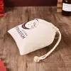 Bolsa de lona para guardar artículos pequeños, bolsa de algodón con cordón portátil para viaje, bolsa con cordón a prueba de polvo, bolsa para empacar edredones