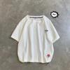 Camiseta de Lino de Manga Corta para Hombre Algodón Lino Manga Corta Estilo Chino Material de Lino Top Manga Corta Camiseta Holgada Talla Grande Ropa para Hombre