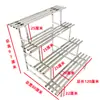 Soporte de Flores para Balcón de Acero Inoxidable, Estante de Piso de Hierro Forjado Estilo Escalera para Plantas Suculentas de Múltiples Niveles, Almacenamiento para Sala de Estar, Soporte Decorativo para Macetas de Exterior