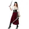Europeu e Americano Transfronteiriço Amazon Popular Adulto Feminino Piratas do Caribe Fantasia Cosplay Halloween Cosplay