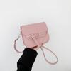 Estilo coreano moda cinto fivela decorativa semicírculo axila sela bolsa feminina 2024 novo verão retro ombro crossbody bolsa