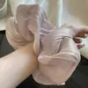 Goma para el pelo de seda nacarada estilo francés con un tacto de alta gama, goma de pelo brillante suave y elegante con alta elasticidad