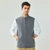 100% lana de cabra pura, nuevo modelo de otoño e invierno, hilo Yangzi de 16 cabos finamente hilado, elegante y sencillo, chaleco cálido con doble cremallera