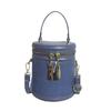 Comércio Exterior Transfronteiriço 2025 Nova Moda Jeans Costura em Cor Contrastante Bolsa Saco Saco Balde Tendência Simples Crossbody Bolsa Feminina