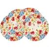 Jogos Americanos Redondos Mais Vendidos na Primavera e Verão, Decorações de Mesa Florais em Aquarela, Jogos Americanos Redondos de Linho, Venda Direta do Fabricante