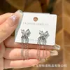 Agulha de Prata S925 Moda Coreana Nova Flor Pérola Estilo Igual Xiaohongshu Brincos Simples Elegantes de Nicho