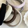 2026 Nueva Versión Coreana Diadema de Esponja de Corona Alta Plisada Elegante de Gama Alta, Accesorio para el Cabello Exquisito y Lujoso