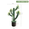 Cenário Interno Vitrine Decorações Plantas Grandes Cacto Nórdico Plantas Verdes Falsas Simulação de Cacto Cacto
