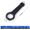 Llave de impacto negra de alta resistencia con mango recto, llave Torx de cabeza única, 65 engrosada, 36 acciones de martillo, 38 impactos, 90 tamaño grande, 95